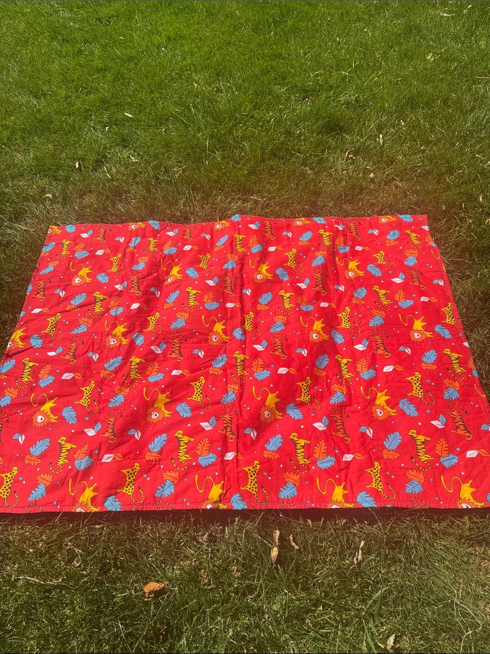 Upcycled Denim Checkers Game Mat with denim pockets to hold checkers. - Picture 3 of 4